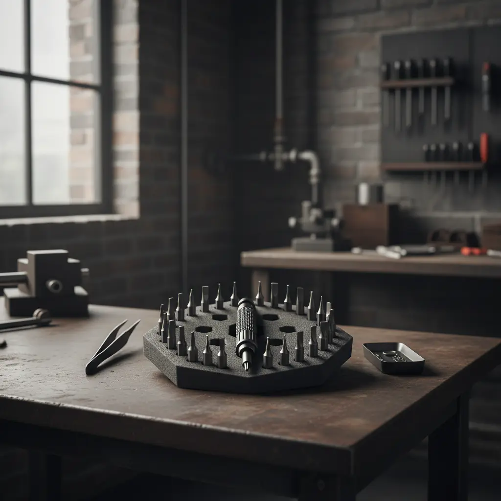 Organized precision screwdriver set